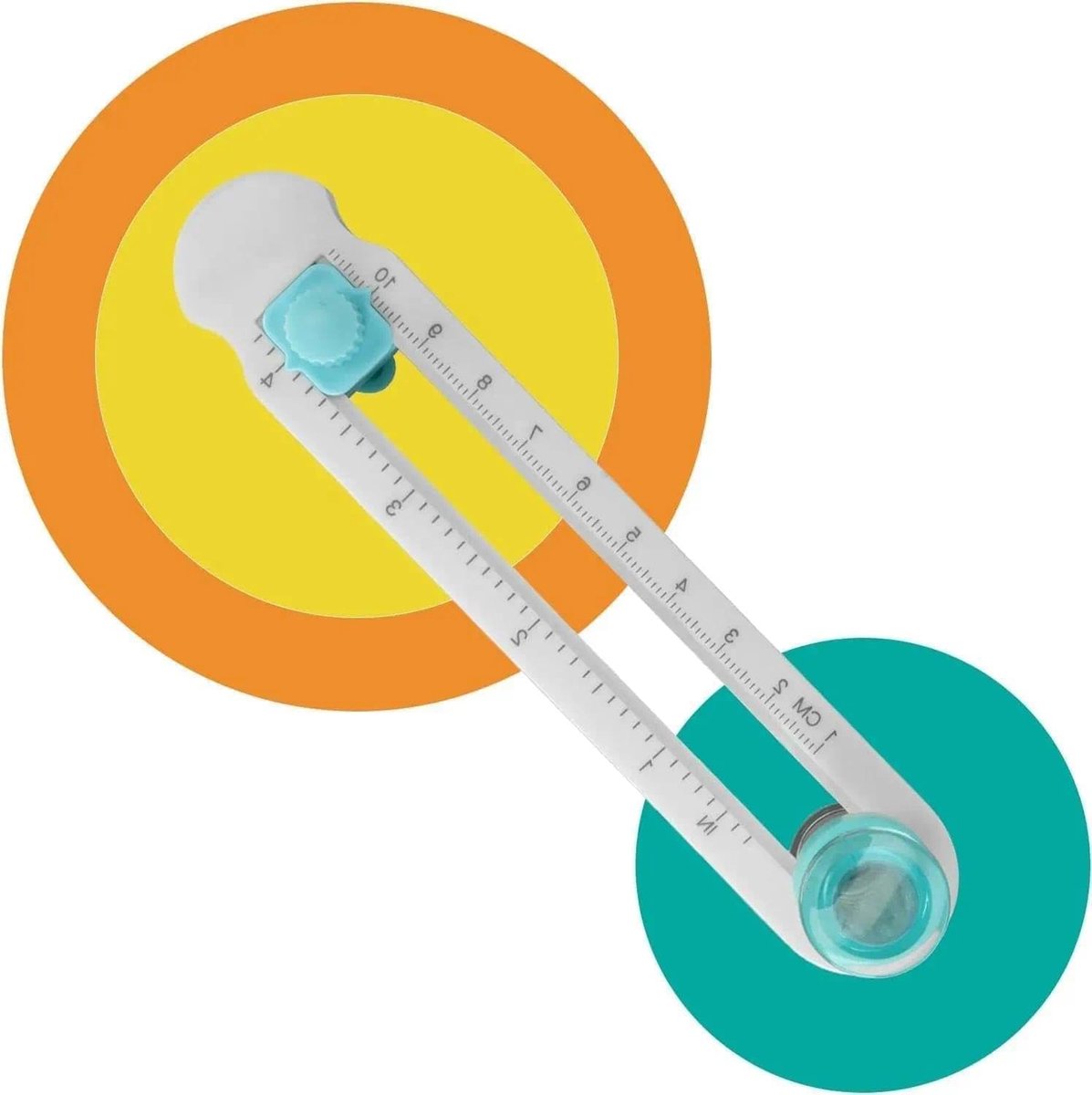 SnelShoppen - Circle Cutter 2cm - 0.8 Inch Roterende Cirkel Snijder voor Papier, Gelamineerd Papier, Kraft Papier, Speciale Papier - Verstelbare Cirke
