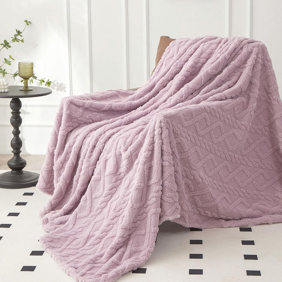 SnelShoppen - Fluffy Knuffel Dekentje van Fantastisch Zacht Microvezel, Veelzijdig en Onderhoudsvriendelijk, Ideaal als Sofa Dekentje en Beddeken, Goe