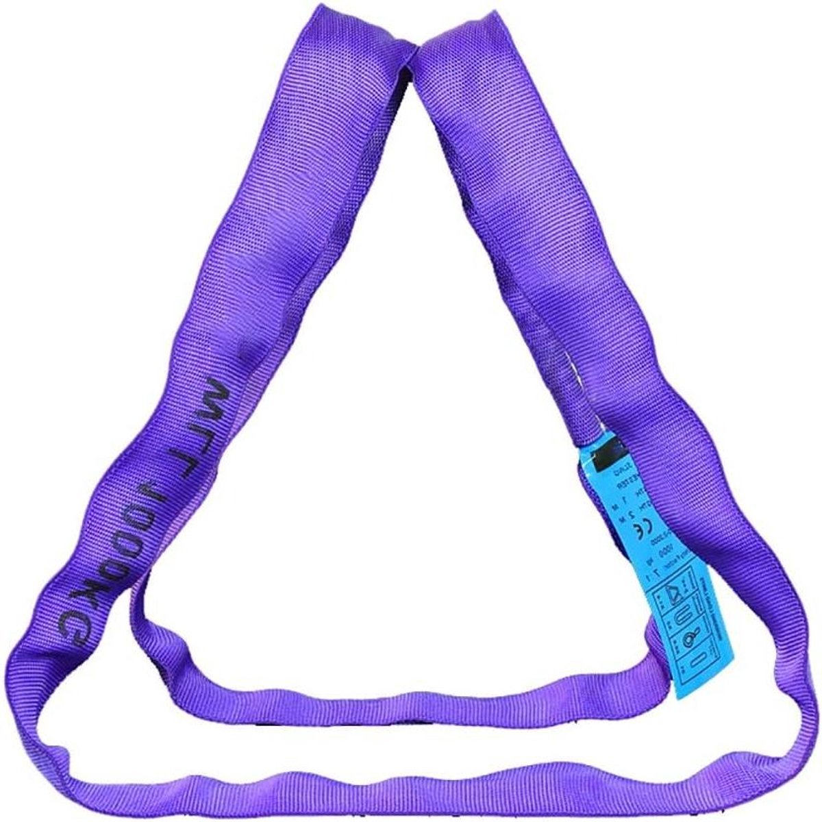 Hijsstroppen - Tilband Hefband - Meubels Verplaatsen - Dubbele Polyester Hoes - 6 meter - Paars