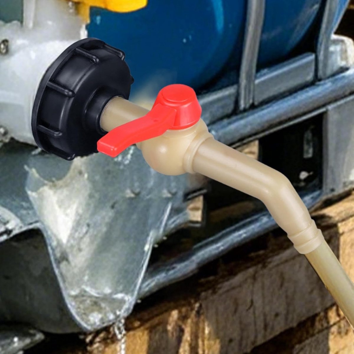 Water Adapter Set - Watertank Fittingen - Regenwater Oogsten - Lekvrij Afdichtingsmechanisme - 20 x 3 x 3 cm - A