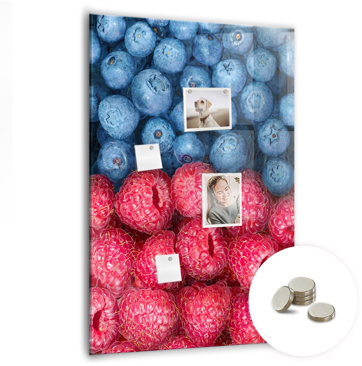 Coloray Glazen Magneetbord - Magnetisch Bord Zeekleur - 70x100 cm - Roze Magneetbord - Magnetic Board - Woonkamer Decoratie