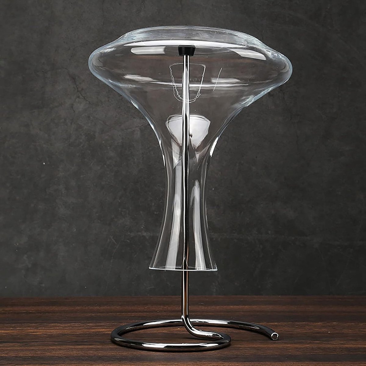 SnelShoppen - RVS Decanteerhouder, Ondersteboven Rode Wijn Decanteer Droogstandaard Accessoires, Professionele Karafhouder, Stevig en Roestvrij, Voor