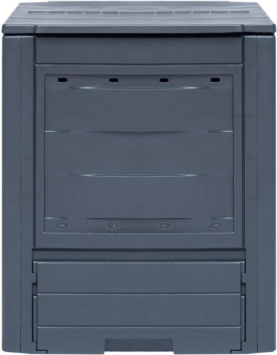 Compostbak Tuin - Compostvat Afvalbak - Organisch Afval Verwerken - UV- en Weerbestendig - 260 liter - Grijs