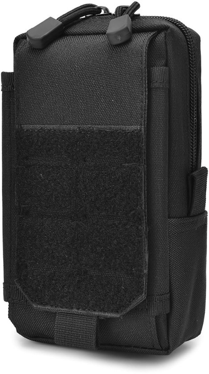 Store_9 - Tactische EDC-tas - Multifunctionele Molle Pouch - Gadget Organizer - Zwart - Mobiele telefoonhouder - Geschikt voor wandelen, fietsen