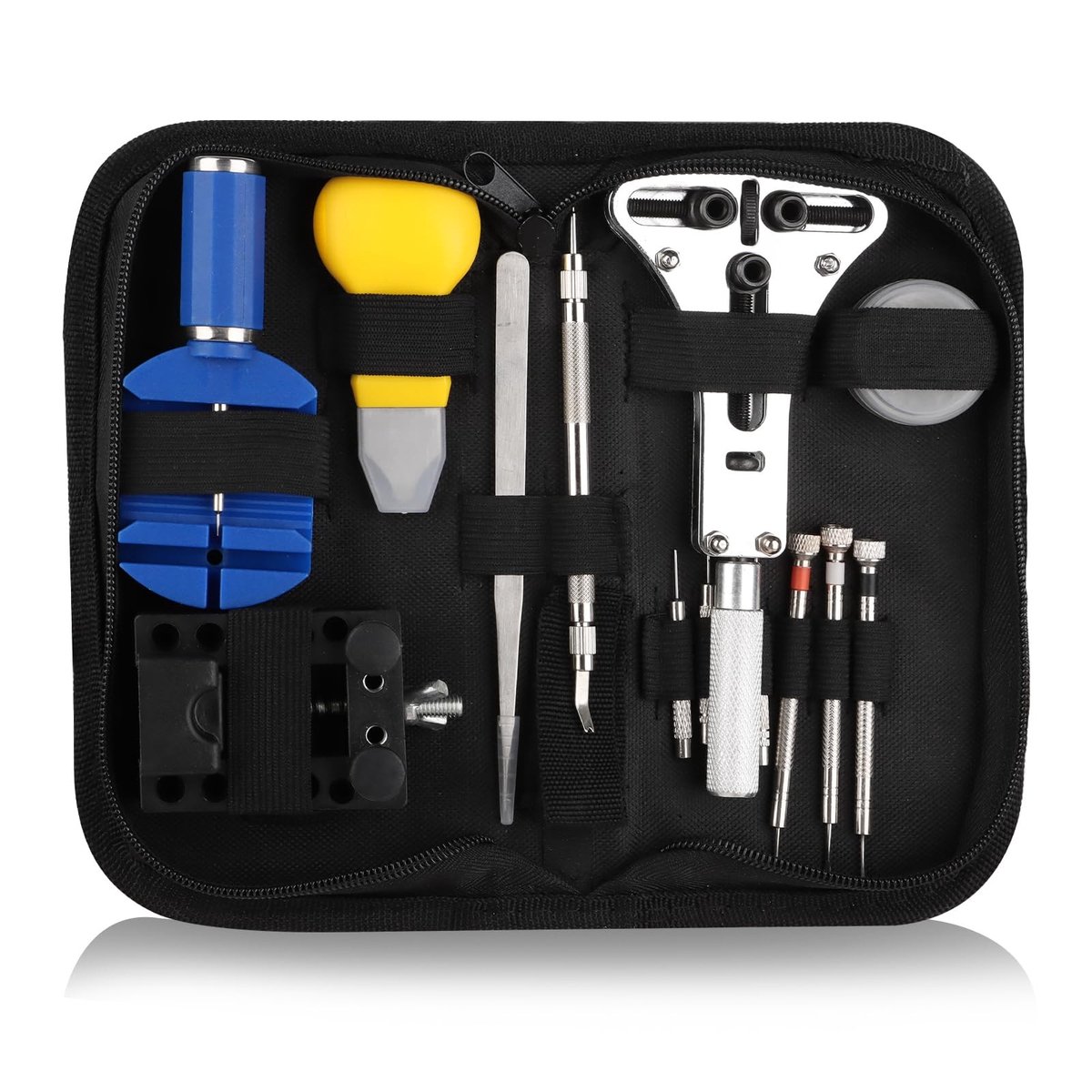 Solidchoice - Horloge Reparatie Gereedschapset met Nylon Tas