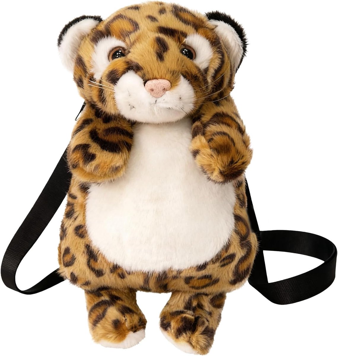 FakeFace Cute Kids Shoulder Bag Zipper Small Shoulder Bags Girls Toddlers Handbag Fluffy Plush Animal Backpack Purse - ShopVlot