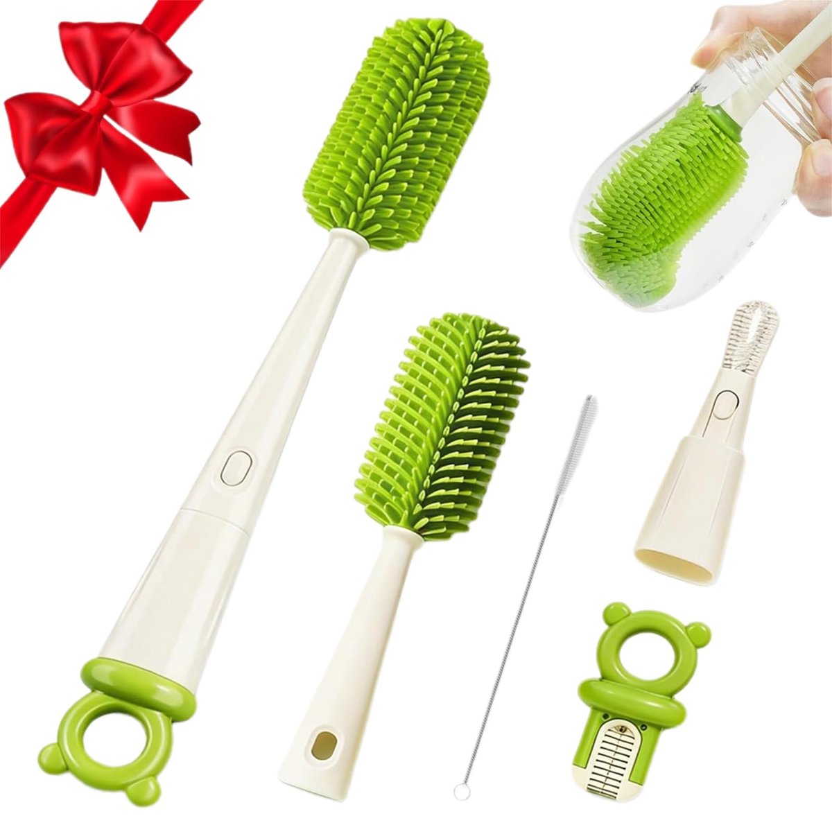 Solidchoice - Multifunctionele Siliconen Flessenborstel