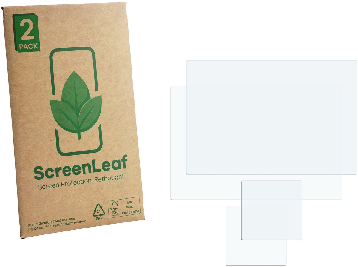 2 Stuks Screenprotector voor Leica SL2-S - Hoogwaardige Beschermfolie transparant