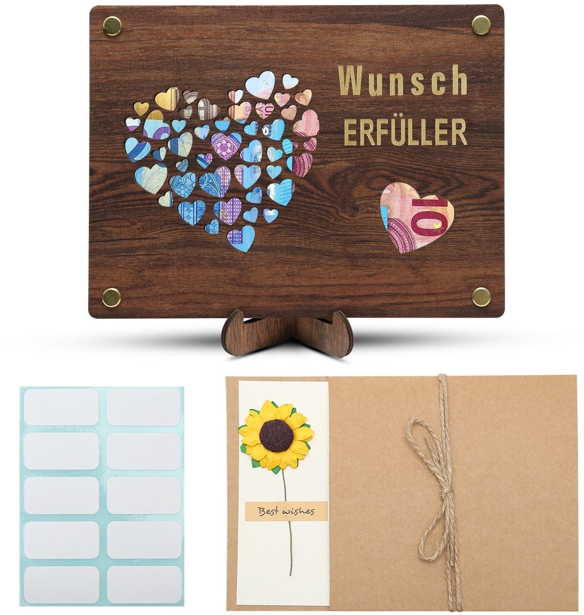 Solidchoice - Houten Cadeauverpakking voor Geldgeschenken