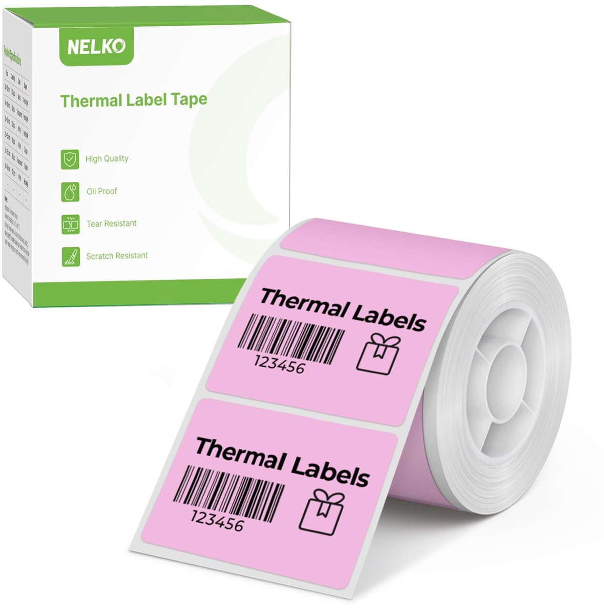 Solidchoice - Thermische Etiketten voor Labelmaker PM220 (Roze) 40x30mm