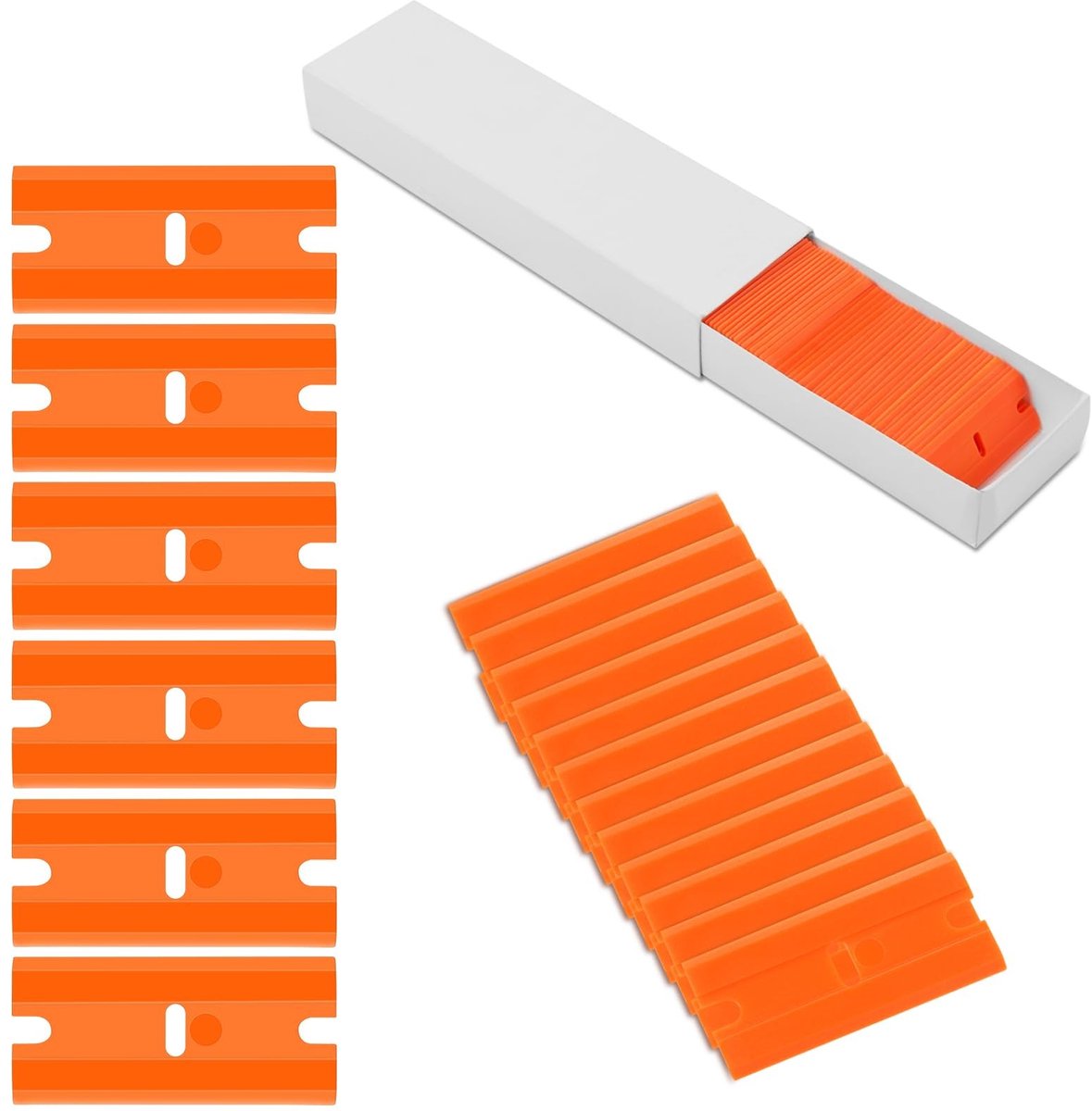 Solidchoice - 100 Stuks Kunststof Messen voor Kookplaten en Schrapers
