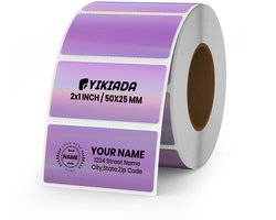 Solidchoice - 200 Stuks Zelfklevende Thermische Labels Paars