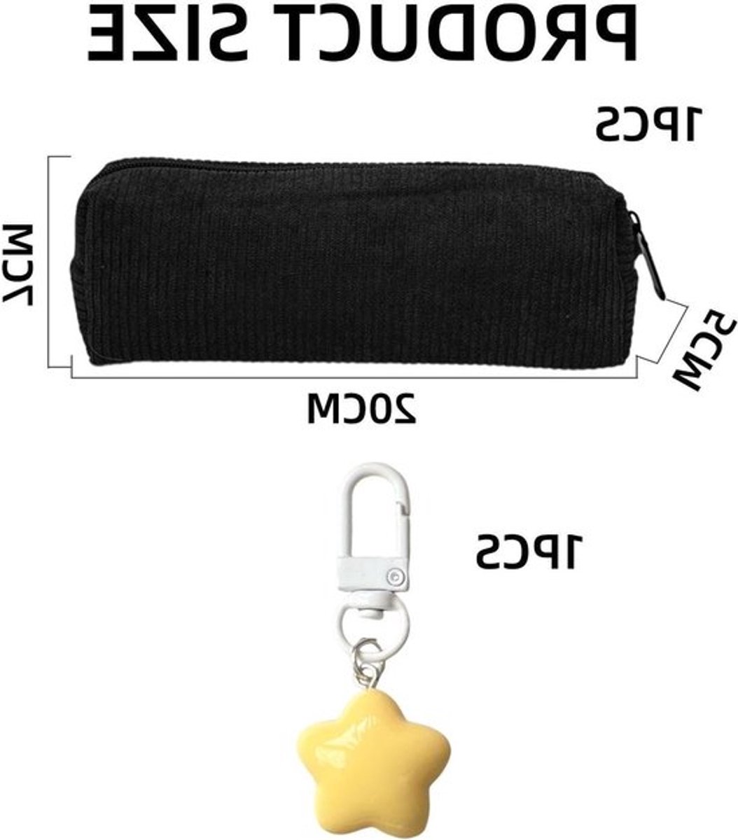 Multifunctionele opbergzak en sterhanger, handige etui voor kantoorbenodigdheden, make-up en toiletartikelen