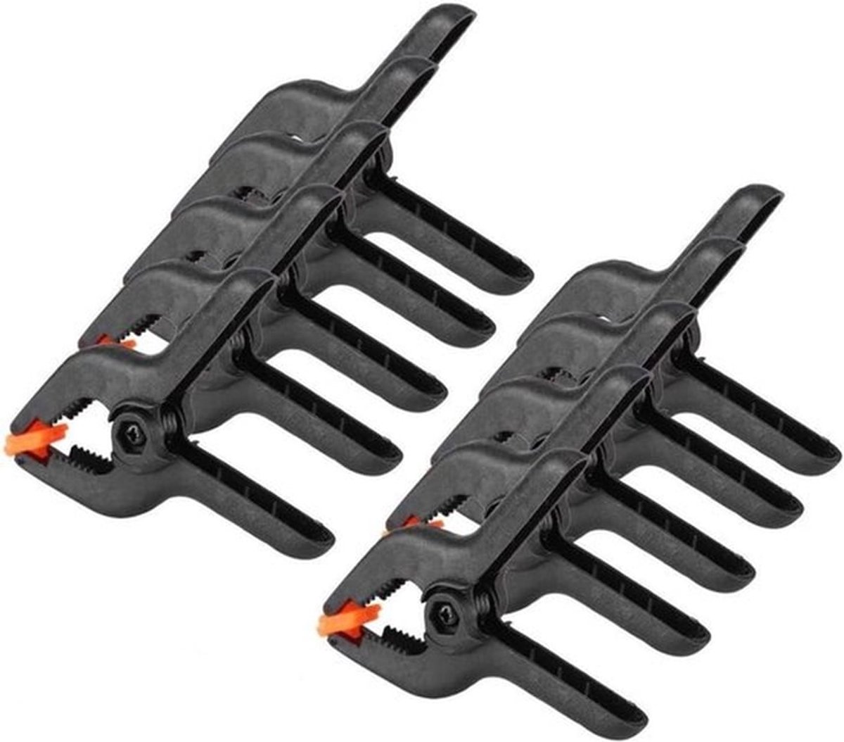 3 Inch Houtbewerkings Klemmen Set - 10 Stuks Multifunctionele Zwarte Plastic Klemmen voor DIY Projecten en Klussen