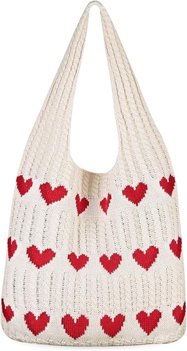 Gehaakte strandtas met gaasmotief, gebreide schoudertas, gehaakte zomertas, strandtas voor dames, grote schoudertas, ideaal voor vakanties, reizen, het strand en de zomer
