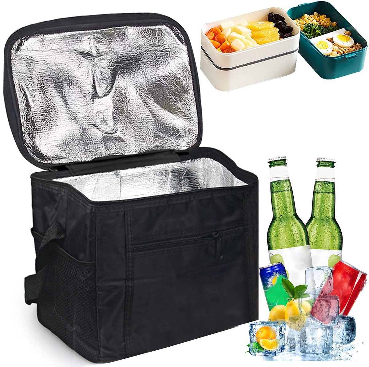 Solidchoice - Vouwbare Koeltas voor Picknick en Reizen, 10 Liter