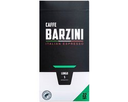 Barzini Lungo Cups - 22 cups - 100% Rainforest Alliance koffie cups - koffiecapsules