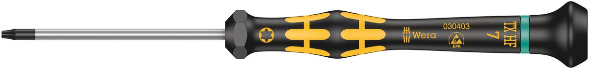 Wera micro torx schroevendraaier - t7 x 60mm