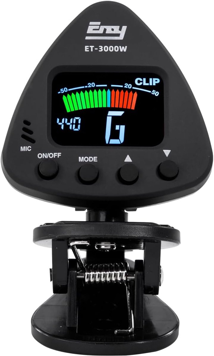 ET 3000W Wind Instruments Tuner Supports Mic & Clip-on Tuning Modes for Saxophone Clarinet Trumpet Flute - ShopVlot
