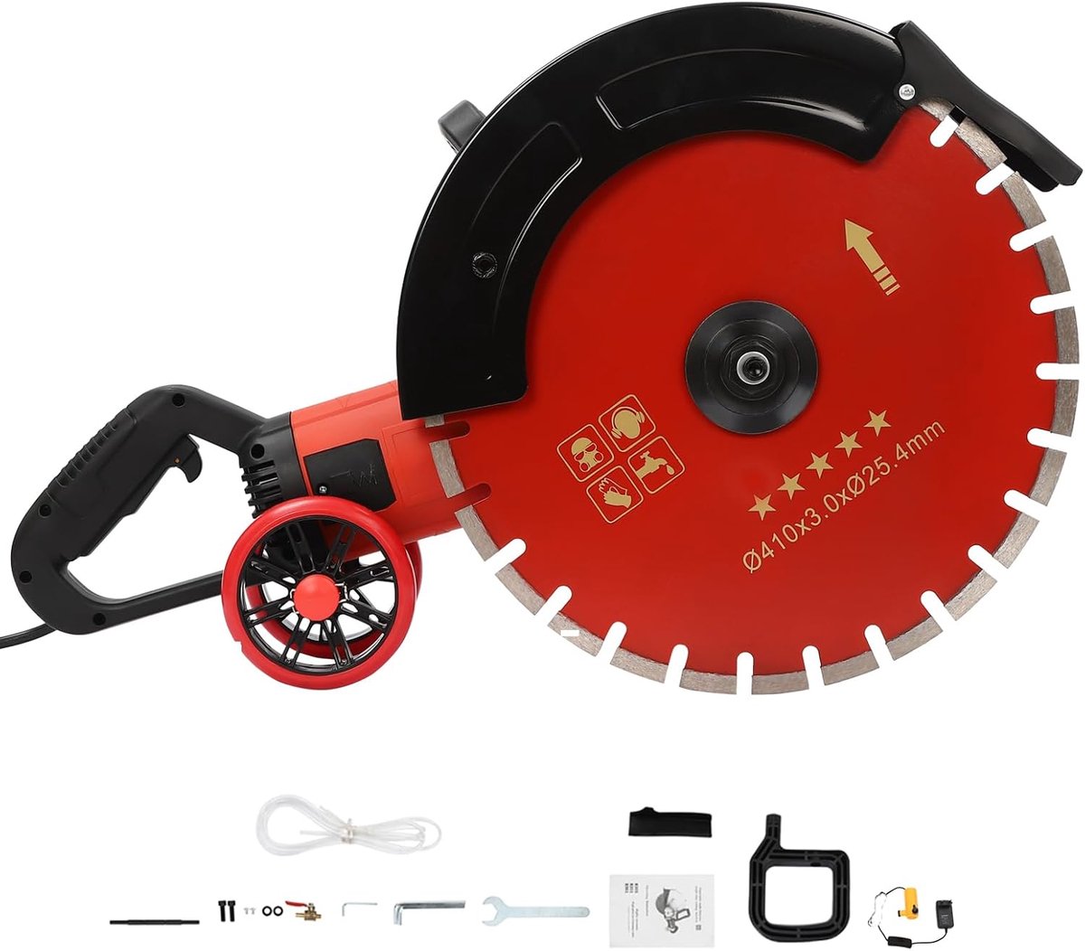 Concrete Saw, 4000 W, Electric Stone Cutter, Pure Copper Motor, Cutter, Stone Cutting Machine, Concrete Saw for Stone - ShopVlot