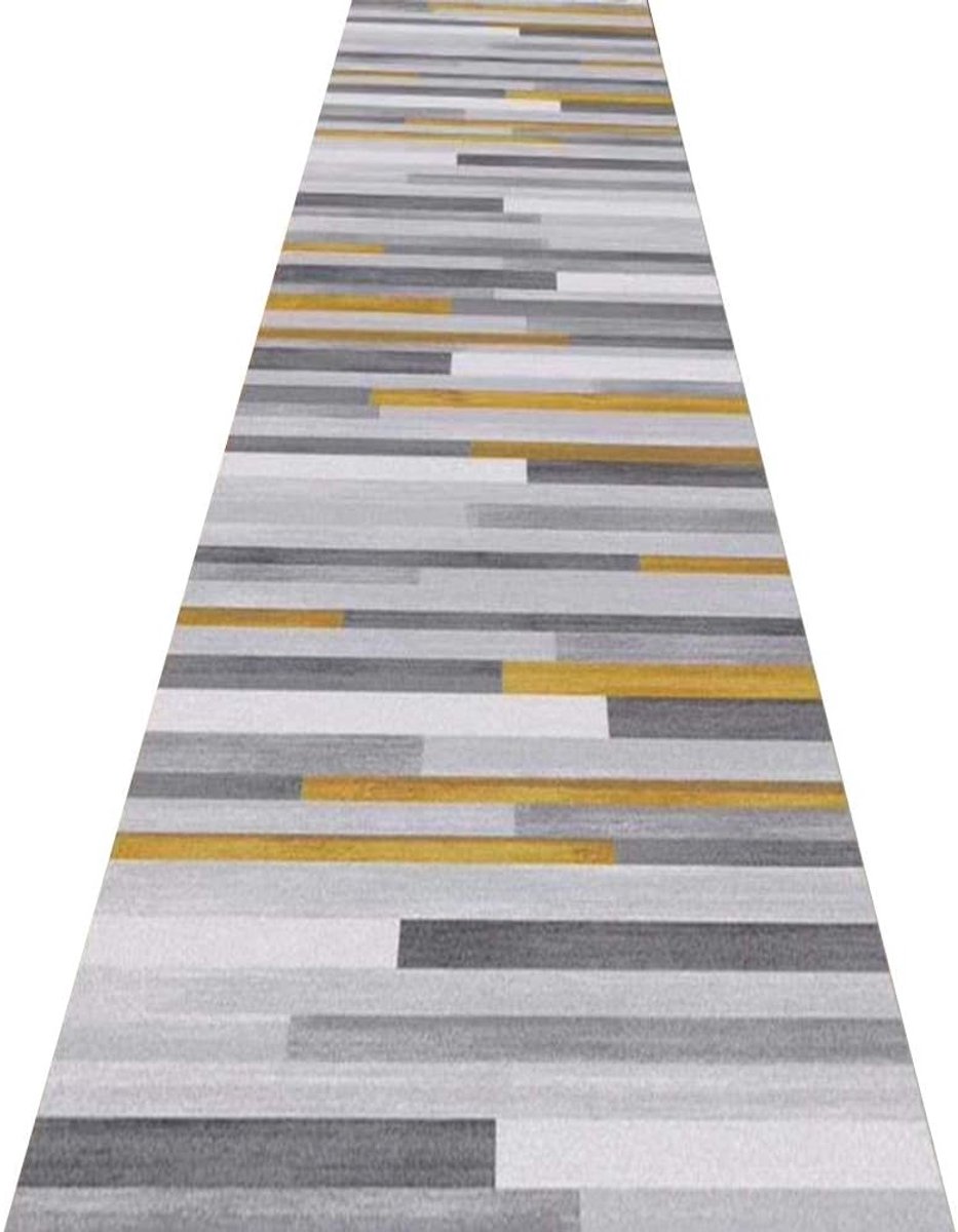 ZRUYI Long Runner Carpets for Hallway Area, Rugs Corridor Rug Modern Style Horizontal Stripe Design Non-Slip Durable - ShopVlot