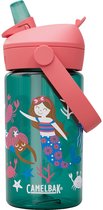 CamelBak Thrive Flip Straw Kids - Gourde - 400 ml - Vert (Mermaid Friends)