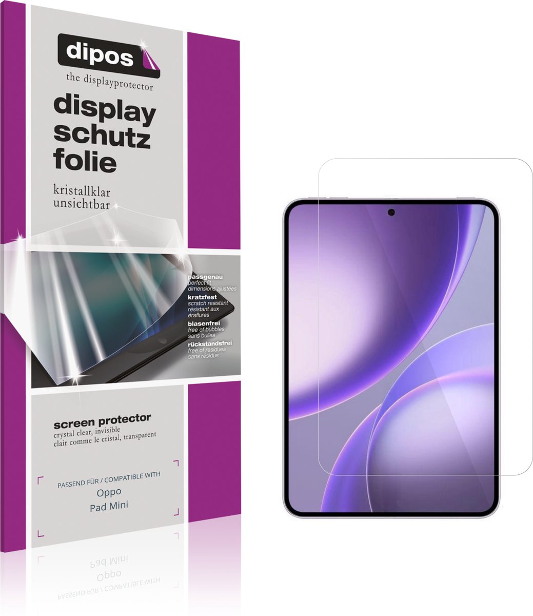 dipos – 2x Beschermfolie geschikt voor Oppo Pad Mini | Krasbestendige & heldere Screenprotector Ultra-Thin