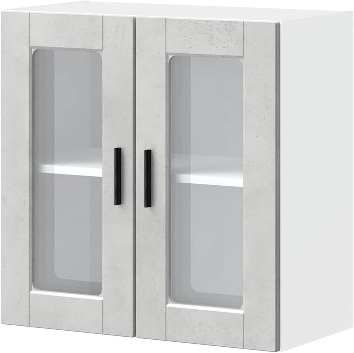Keukenkast met glazen deur - Wandkast keuken bovenkast - Keuken organiseren - Ruimtebesparende wandmontage