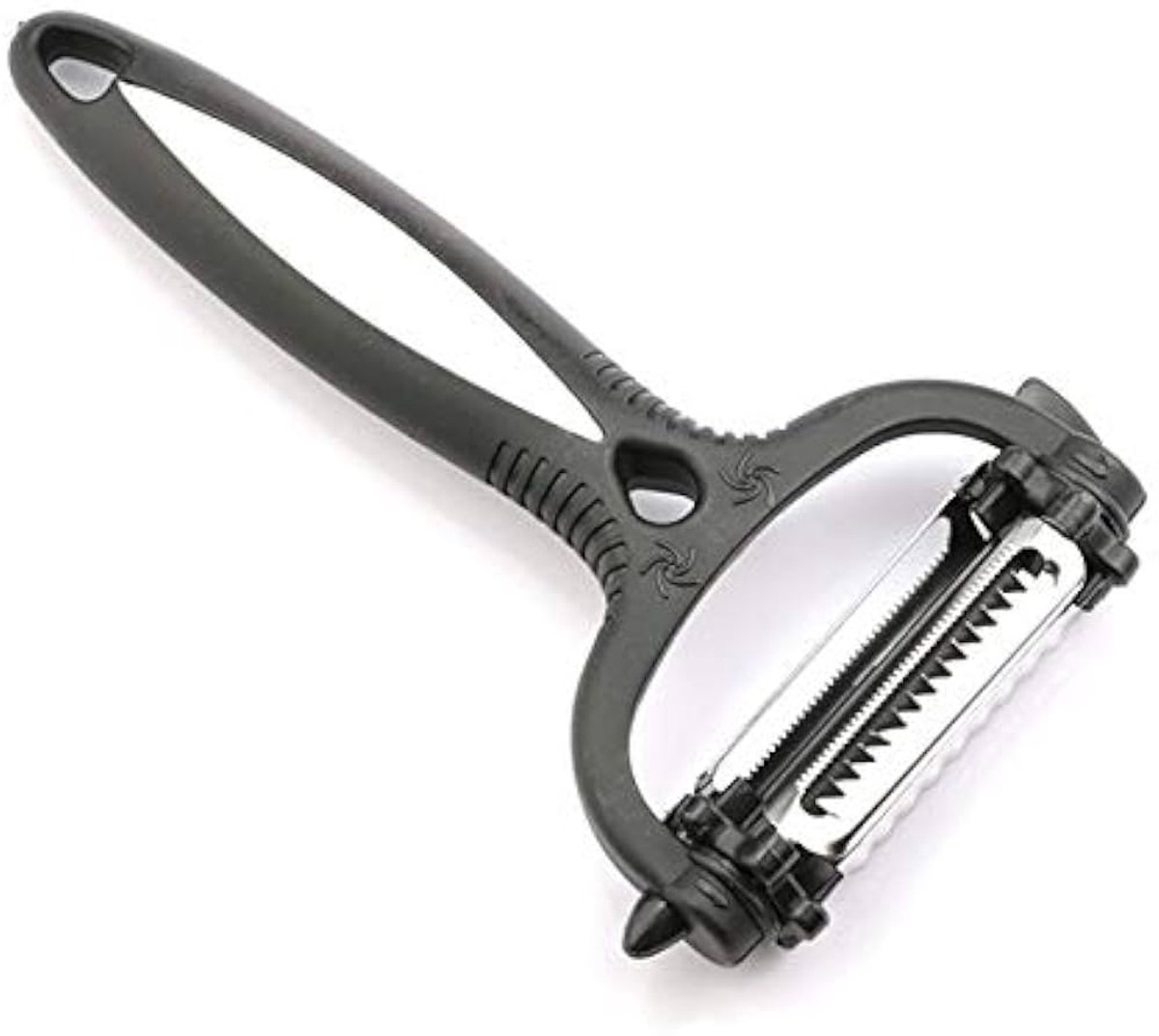 Dunschiller 3-in-1 - Spiraalsnijder - Groenteschiller - Fruitschiller - Julienne snijder - Peeler - Zwart - RVS - Jonyx