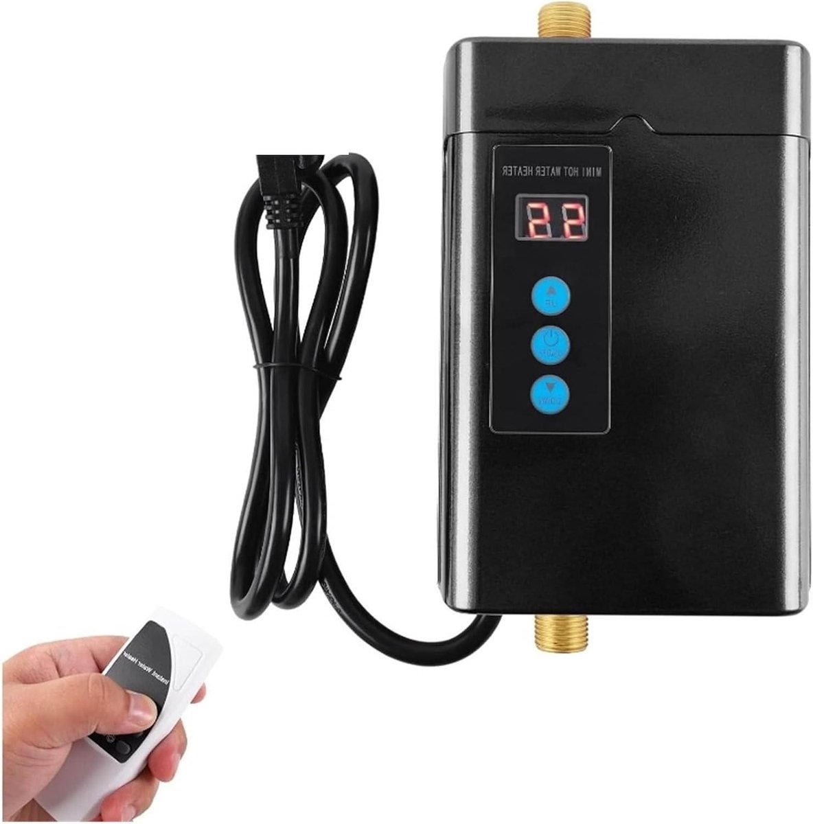 Elektrische Doorstromer - Directe Boiler - Direct Warm Water - Snelle Verwarming - 3000W - Zwart