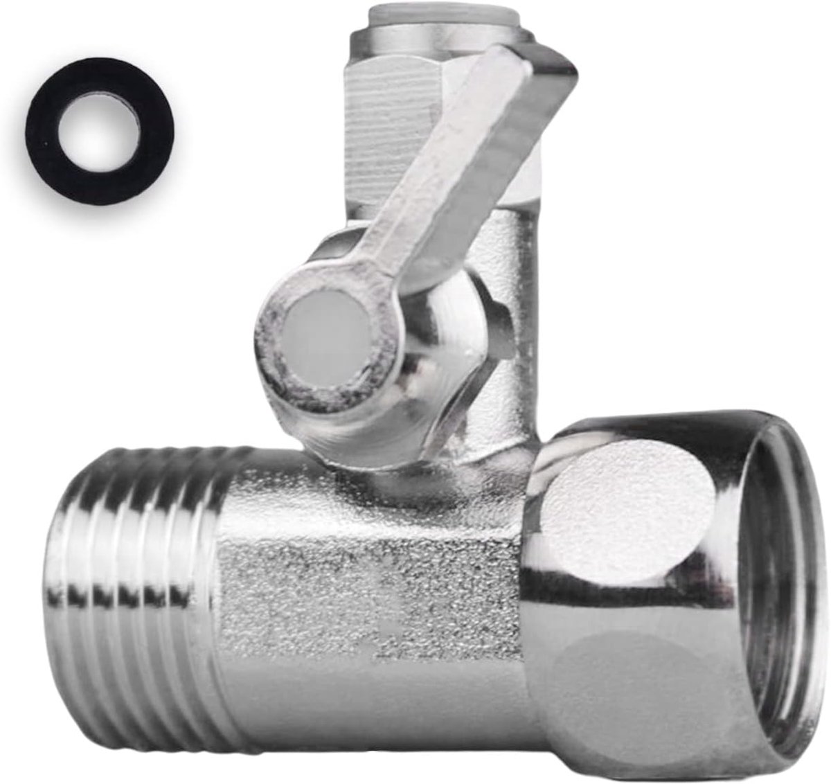 Afsluitklep 3/8 x 3/8 x 1/4 - T-afsluitklep adapter - Hoge drukbestendigheid - ShopVlot