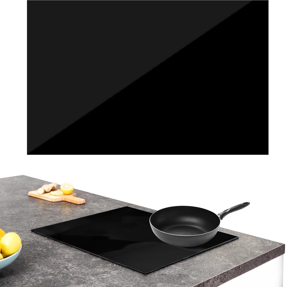 Beschermende mat inductiekookplaat 40 x 60 cm - hittebestendig - eenvoudig te reinigen - voorkomt krassen - SnelShoppen