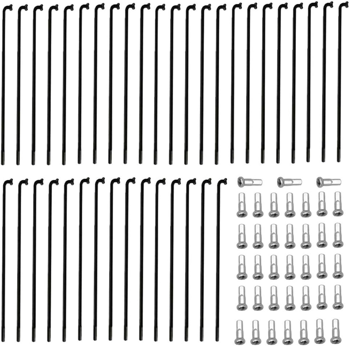 Spaken, 38 stuks mountainbike-spaken, met spaaknippel, 258-283 mm