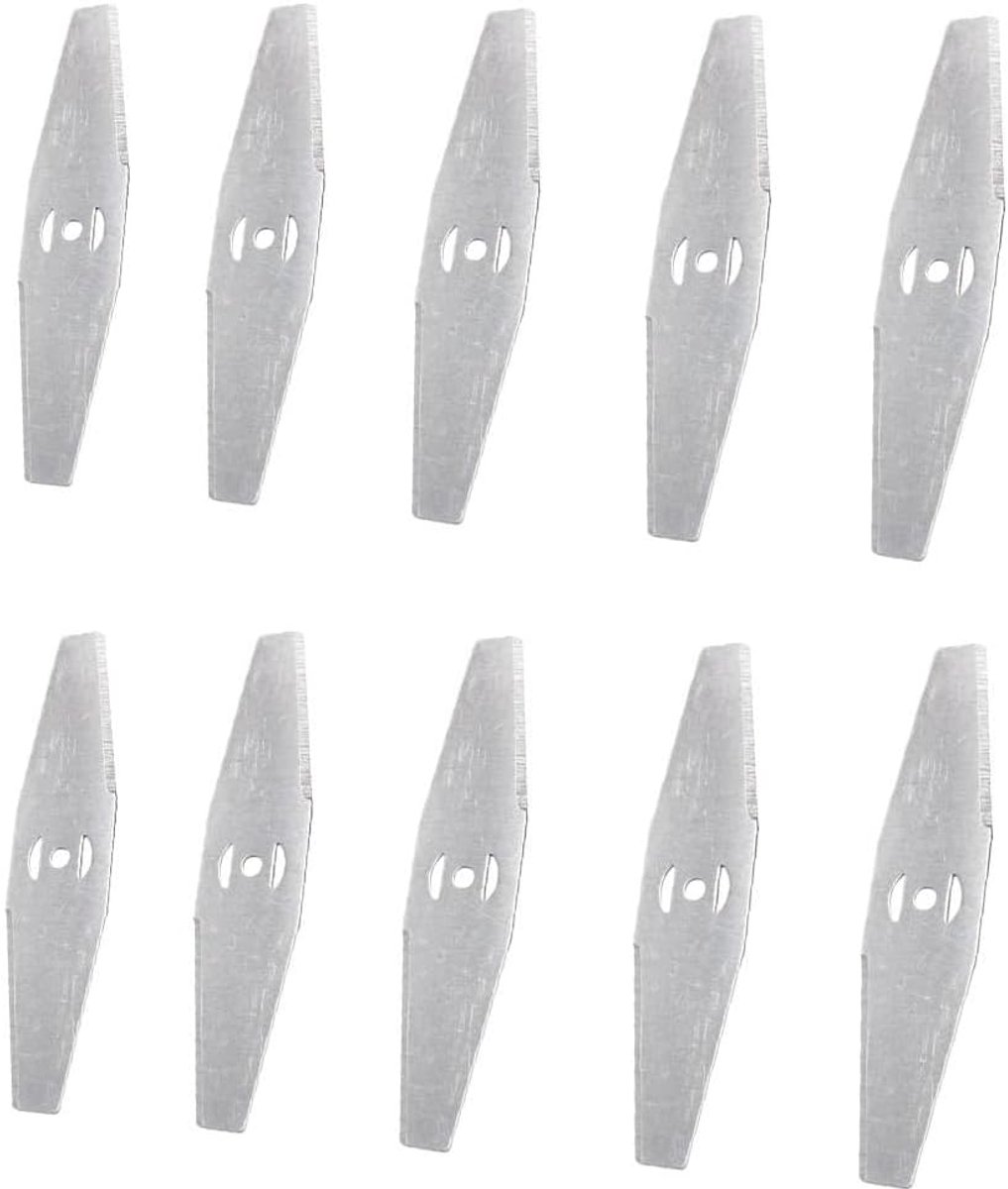 10 stuks roestvrijstalen grastrimmers, accessoires, vervangende messen voor het maaien van onkruid, struikgewas en doornen, 10 stuks