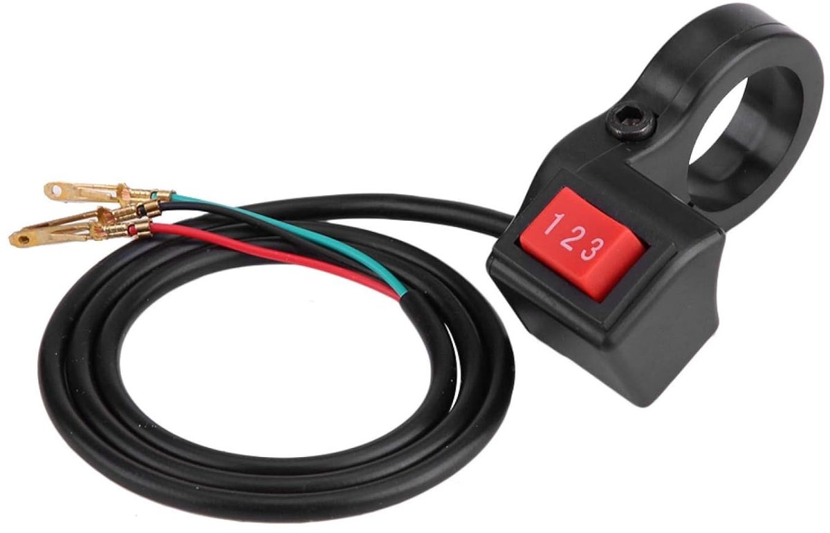 3 snelheden module schakelaar schakelaar 3 snelheid elektrisch stuur 22 mm en 7/8 inch vervanging voor motorfiets e-bike scooter