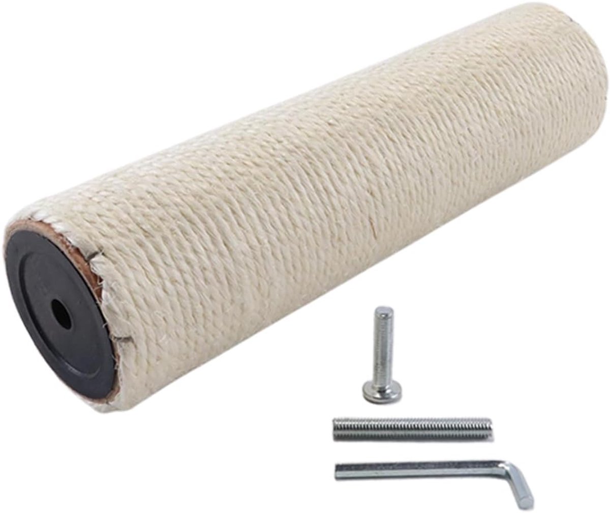Sisal Kattentrap voor aan de muur, van sisal touw en massief echt hout, kattenstap, klimtreden voor wandmontage (25 cm x 7 cm)