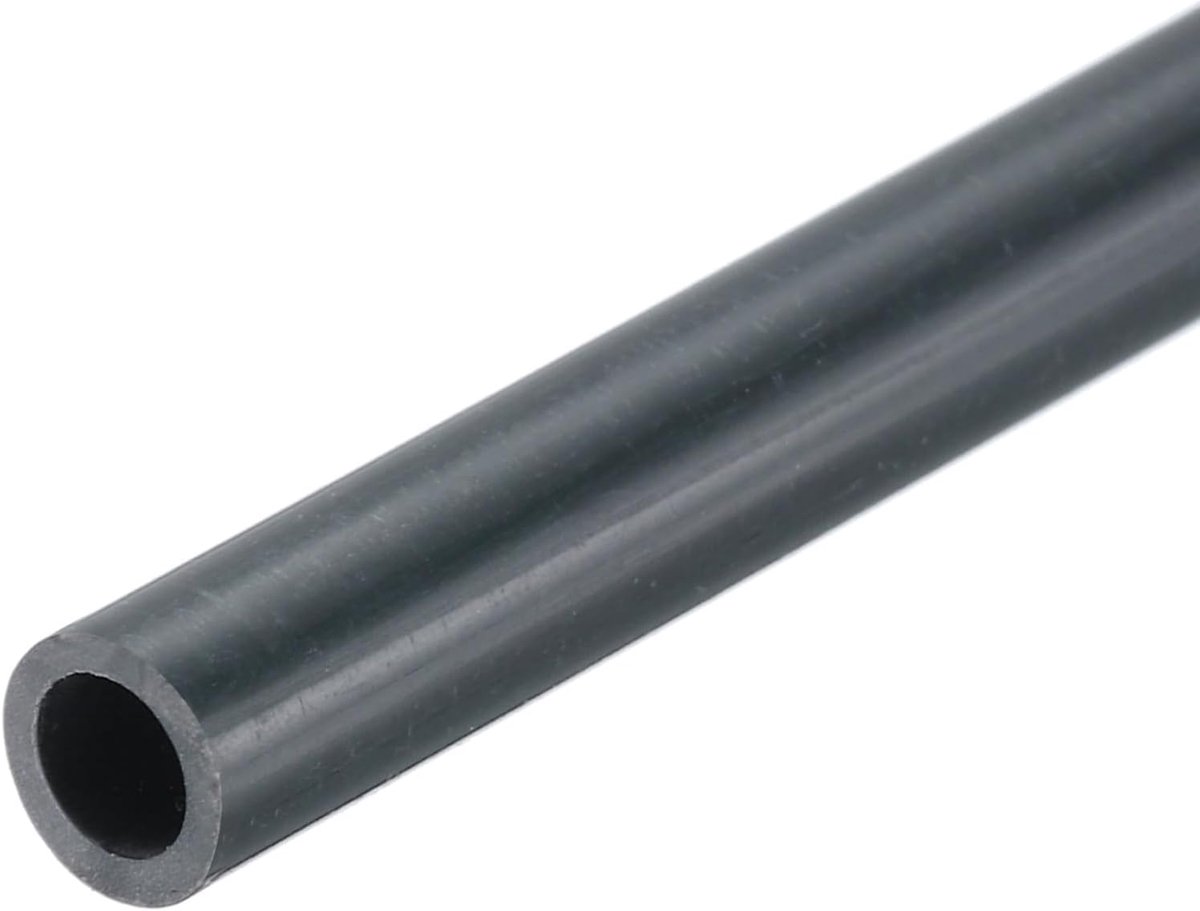Ronde stijve pvc-slang, 4 mm ID, 6 mm, OD 8 inch, lengte, donkergrijs, zeer sterk, voor waterslangen, handwerk, kabelmantel