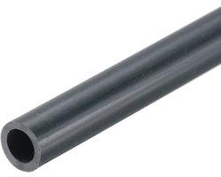 Ronde stijve pvc-slang, 4 mm ID, 6 mm, OD 8 inch, lengte, donkergrijs, zeer sterk, voor waterslangen, handwerk, kabelmantel