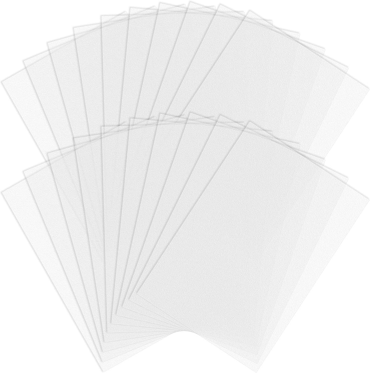 20 stuks, gematteerde halftransparante PP-platen, 0,3 mm, 21 x 29,7 cm, A4-kunststof platen, PP-plaat, voor modelbouw, woondecoratie, knutselen, architectuur, doe-het-zelfprojecten