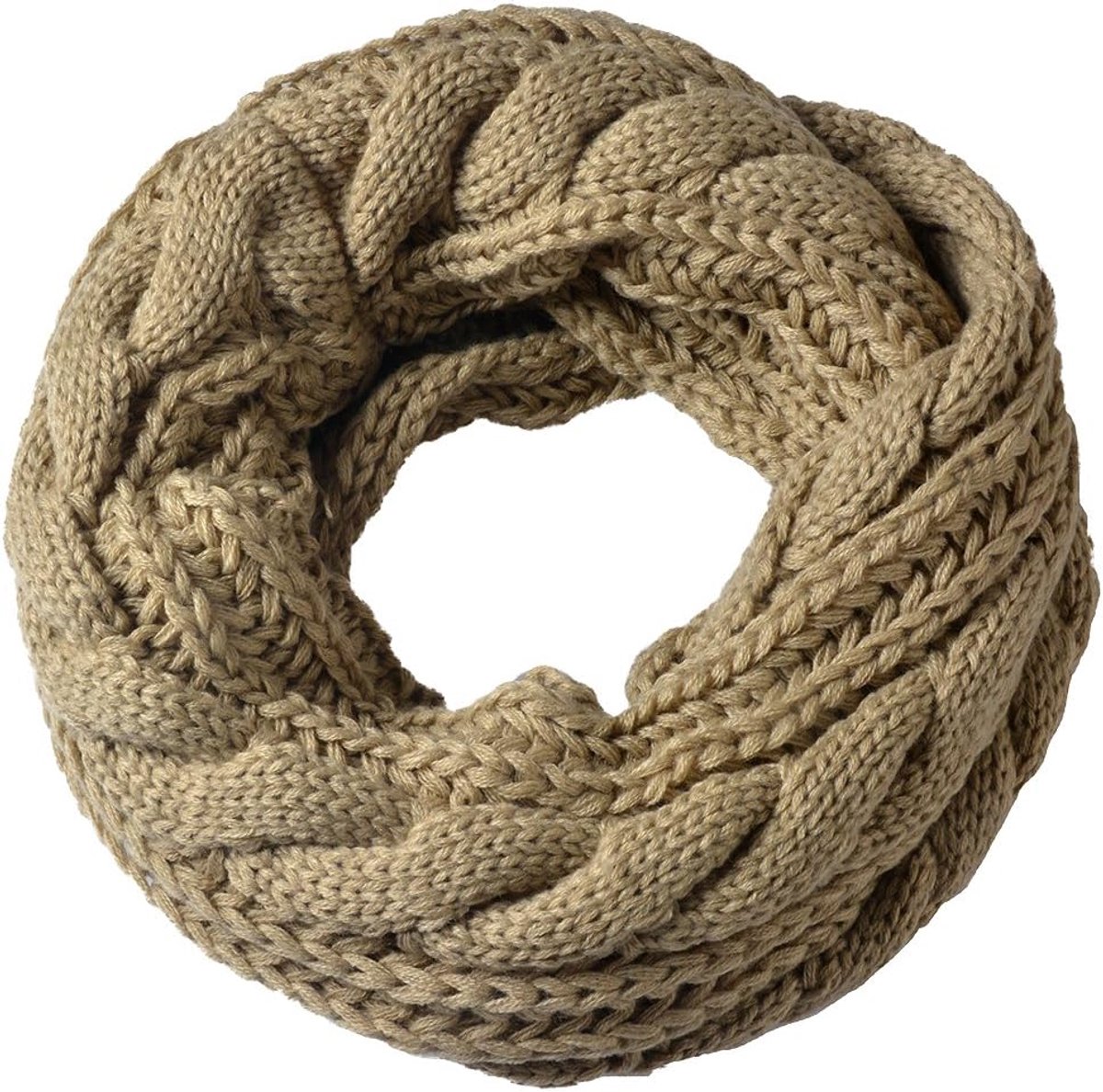 Loopsjaal, vlechtpatroon, warme wol, hoogwaardig, 60 x 30 cm