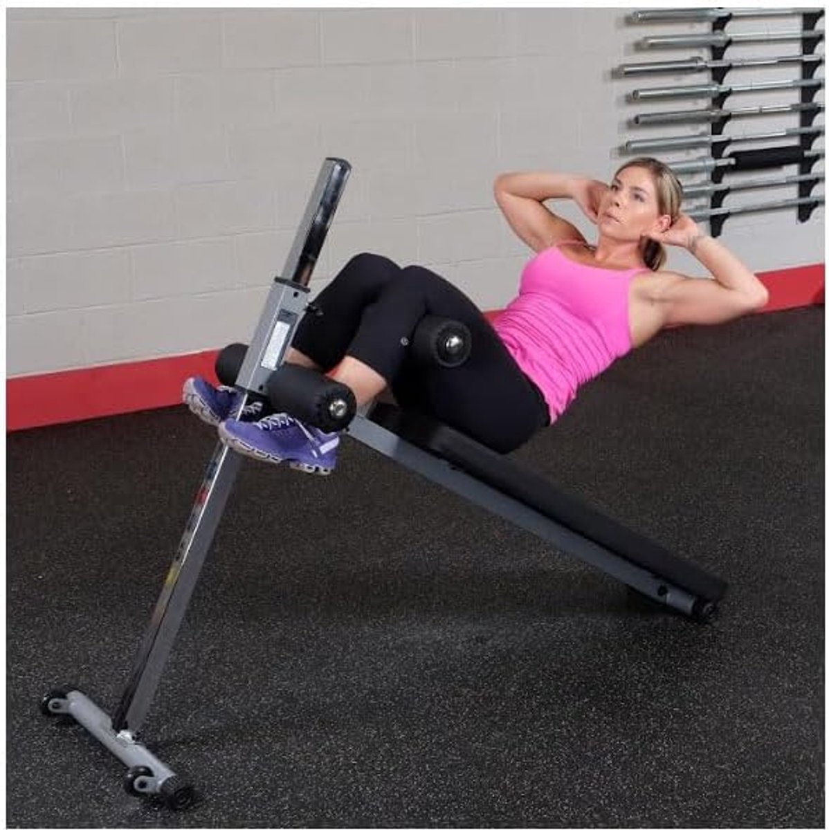 Abdominale bank verstelbaar - Pro-Style - 12 posities - ideaal voor sit-ups en crunches - SnelShoppen