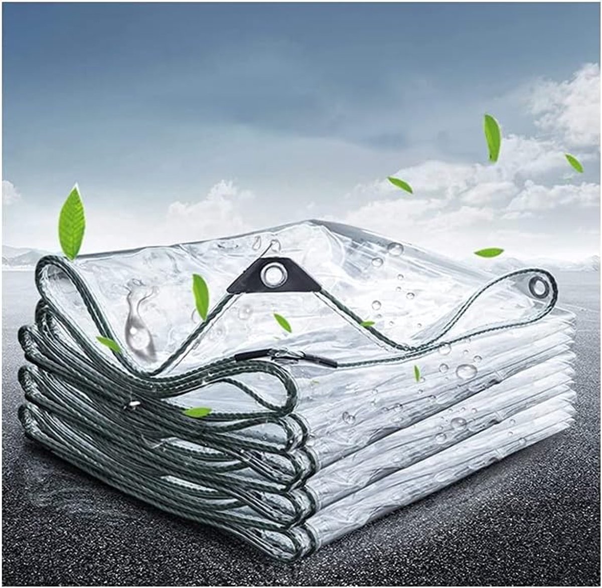 PVC vliegtuig transparant, 0,4 mm cover transparant, beschermende plant plastic plan, regenval tent plan cover, koudebestendige regen, 450 g/vierkante meter