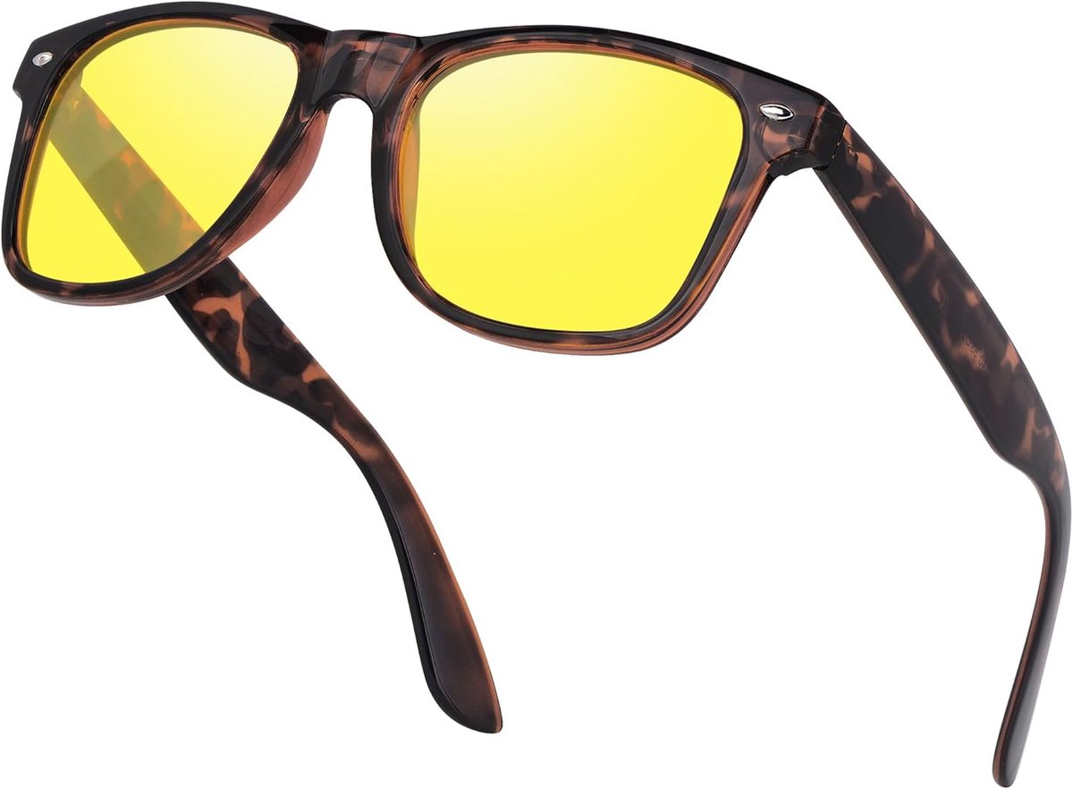 Zonnebril Heren Vierkante Retro Zonnebril UV400 Bescherming Klassieke Shades voor Heren Dames Rijden Vissen Sport