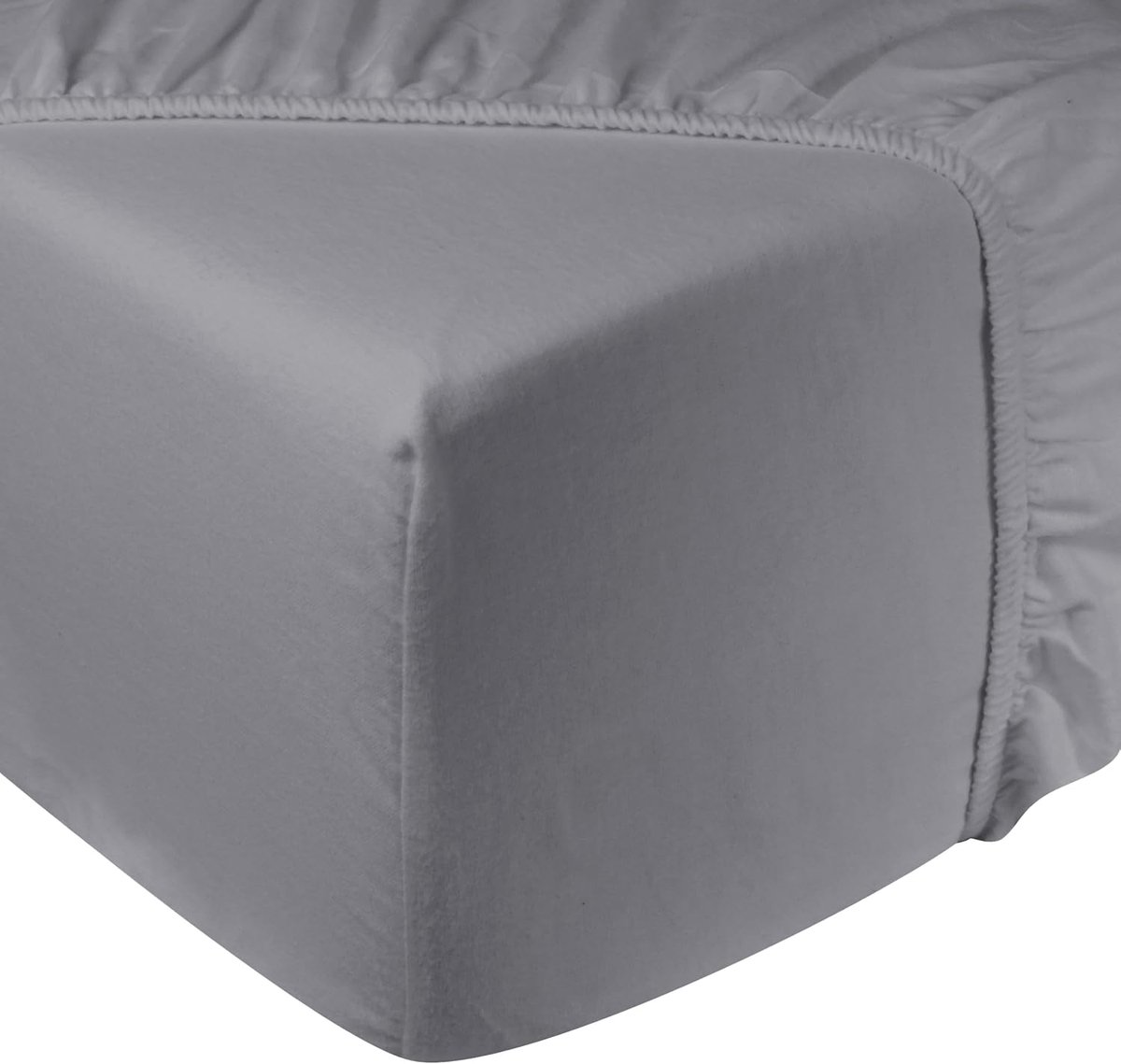 Fitted sheet flanel 90x200cm - 100% katoen - Ronde elastiek - Voor een heerlijke nachtrust - SnelShoppen