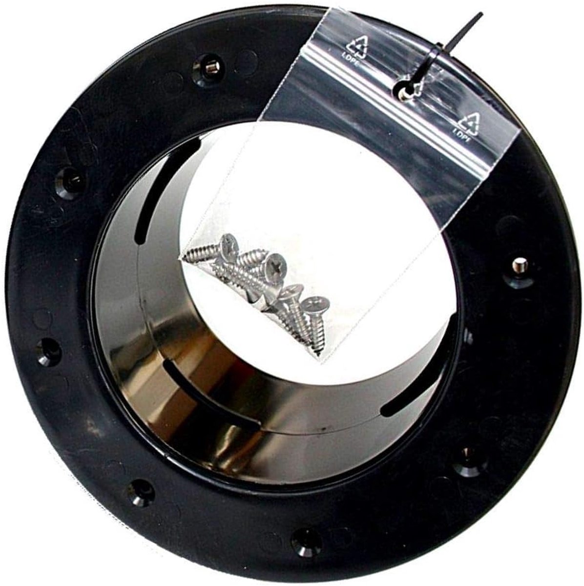 Folieflansch 50 mm tankdoorvoer DN50 voor PVC KG & HT pijpleiding, tankverbinding met tegenflens