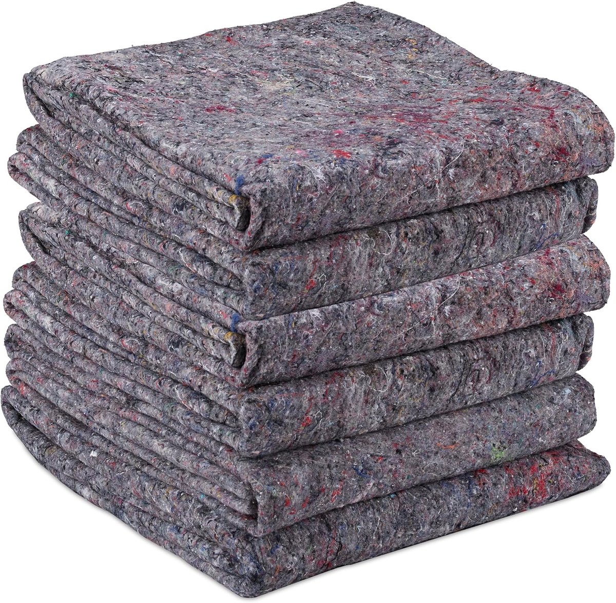 24 x verhuisdekens, fleece meubeldekens, verpakkingsdekens, verhuizing, 150 x 200 cm, transportdekens, beschermende dekens, grijs