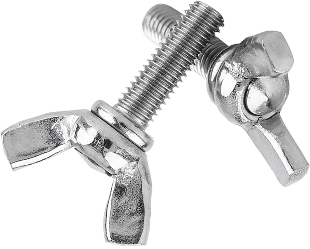 5 stuks/zak oorschroeven M5 roestvrijstalen schroeven 304 metalen schroeven 12 mm 16 mm 20 mm 40 mm vlinderbevestigingsschroeven reparatietool assortiment sluitringen M5 x 20 mm