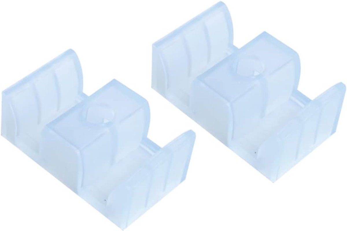 2 x bumpers voor douchecabinedeur, 44 mm, mat (2 blokken)