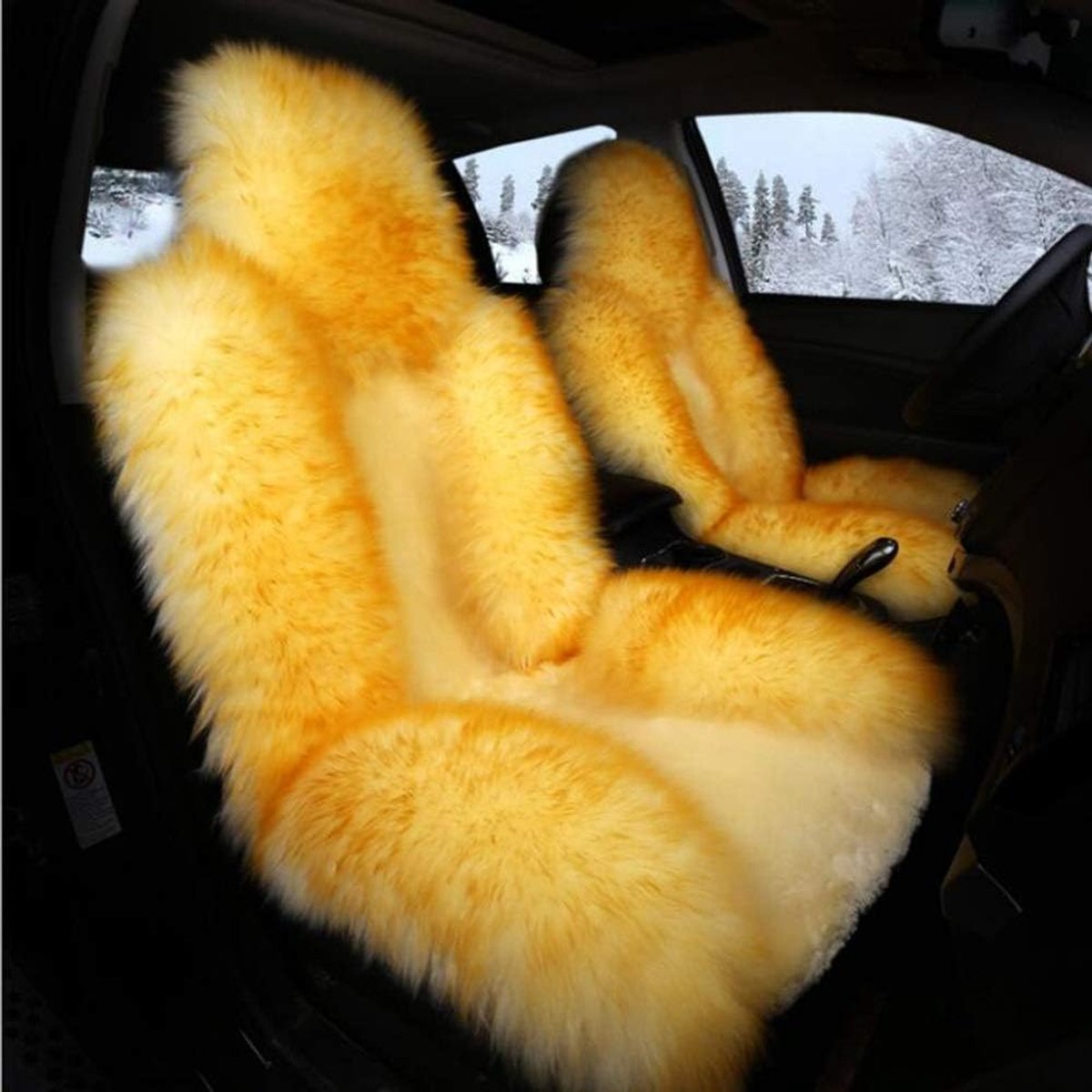Autostoelhoes van wol 100% natuurlijke Australische wol Comfortabel, zacht, koud en warm, keuze geschikt voor elke afzonderlijke stoel 1 stuk hoogwaardig