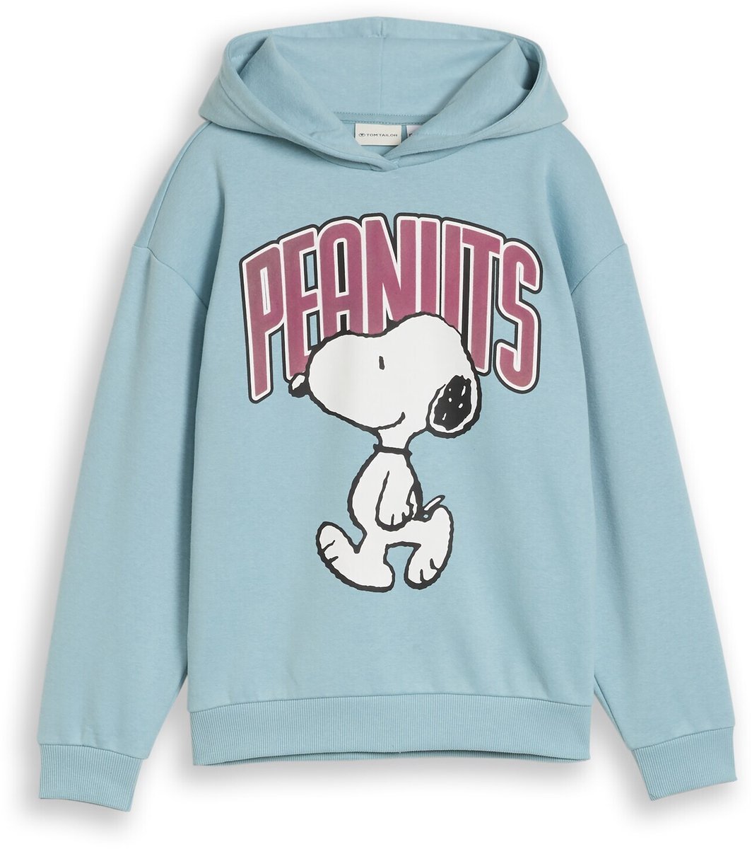 Tom Tailor - Oversized hoodie met Snoopy-print - Maat 140 - tourmaline